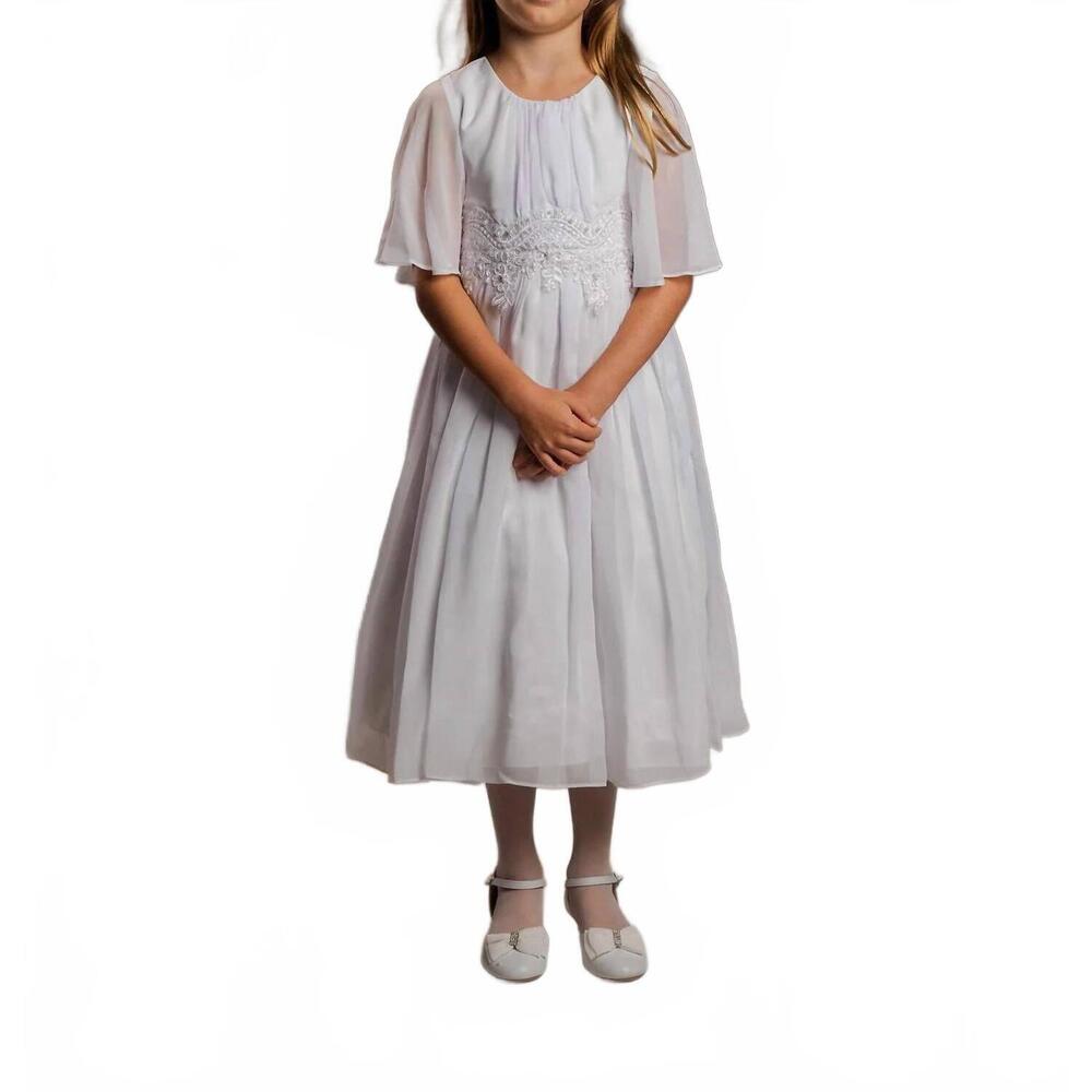 NEW KID'S DREAM girl's st. rita dress in white